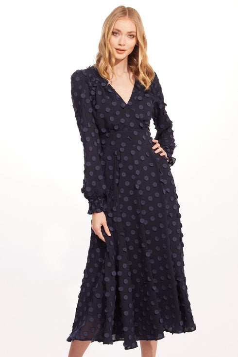 Danielle Dress – Sapphire Dots
